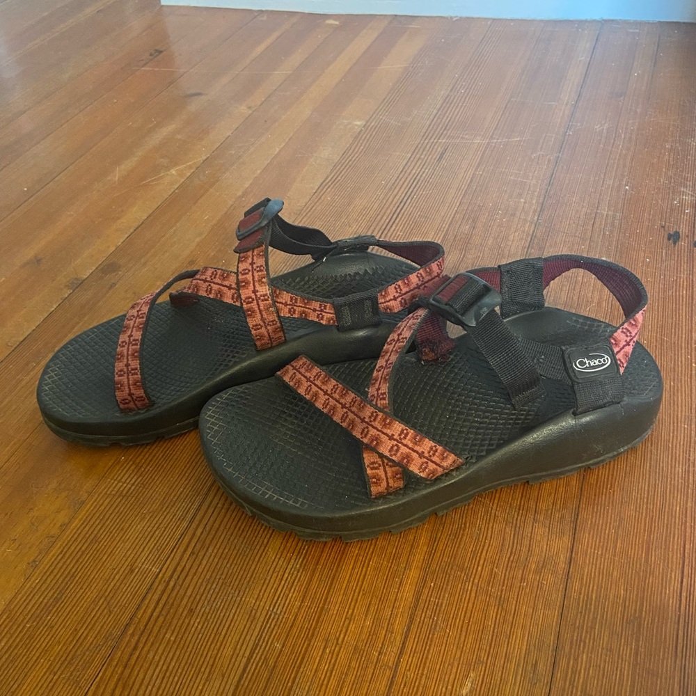 Chaco Black and Pink Sandals